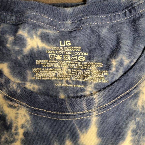 YELLOWSTONE EST. 1872 BLUE TIE DYED TSHIRT - Picture 8 of 8